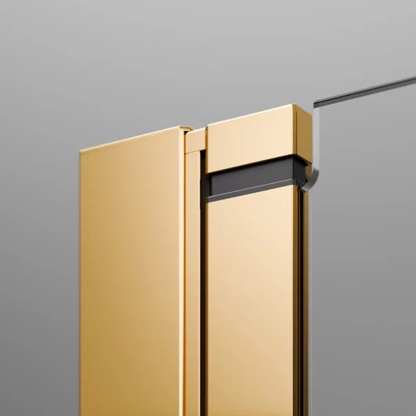 Cabina de dus dreptunghiulara cu usa batanta Radaway Nes KDJ I 100x80 cm finisaj auriu lucios-transparent dreapta picture - 4