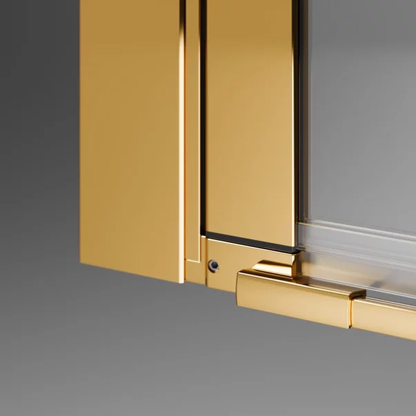 Cabina de dus dreptunghiulara cu usa batanta Radaway Nes KDJ I 100x80 cm finisaj auriu lucios-transparent dreapta picture - 7