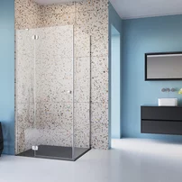 Cabina de dus dreptunghiulara cu usa batanta Radaway Torrenta 100x90 cm crom-transparent orientare stanga