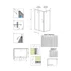Cabina de dus dreptunghiulara cu usa culisanta Radaway Premium Plus DWJ+S 100x90 cm finisaj crom lucios-transparent picture - 11