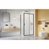 Cabina de dus dreptunghiulara cu usa glisanta Radaway Alienta 120x80 cm negru-transparent picture - 2