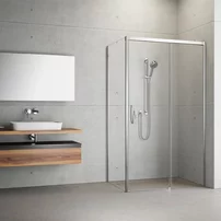Cabina de dus dreptunghiulara cu usa glisanta Radaway Idea KDJ 100x120 cm crom-transparent dreapta