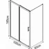 Cabina de dus dreptunghiulara Inter Ceramic cu usa glisanta 100x80 cm negru mat - transparent picture - 2