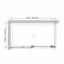 Cabina de dus dreptunghiulara Fluminia Panda Black cu usa culisanta 100x80 negru picture - 2