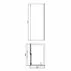 Cabina de dus dreptunghiulara Fluminia Panda Black cu usa culisanta 100x80 negru picture - 4
