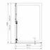 Cabina de dus dreptunghiulara Fluminia Panda Black cu usa culisanta 100x80 negru picture - 5