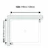 Cabina de dus dreptunghiulara Fluminia Panda Black cu usa culisanta 120x90 negru picture - 3