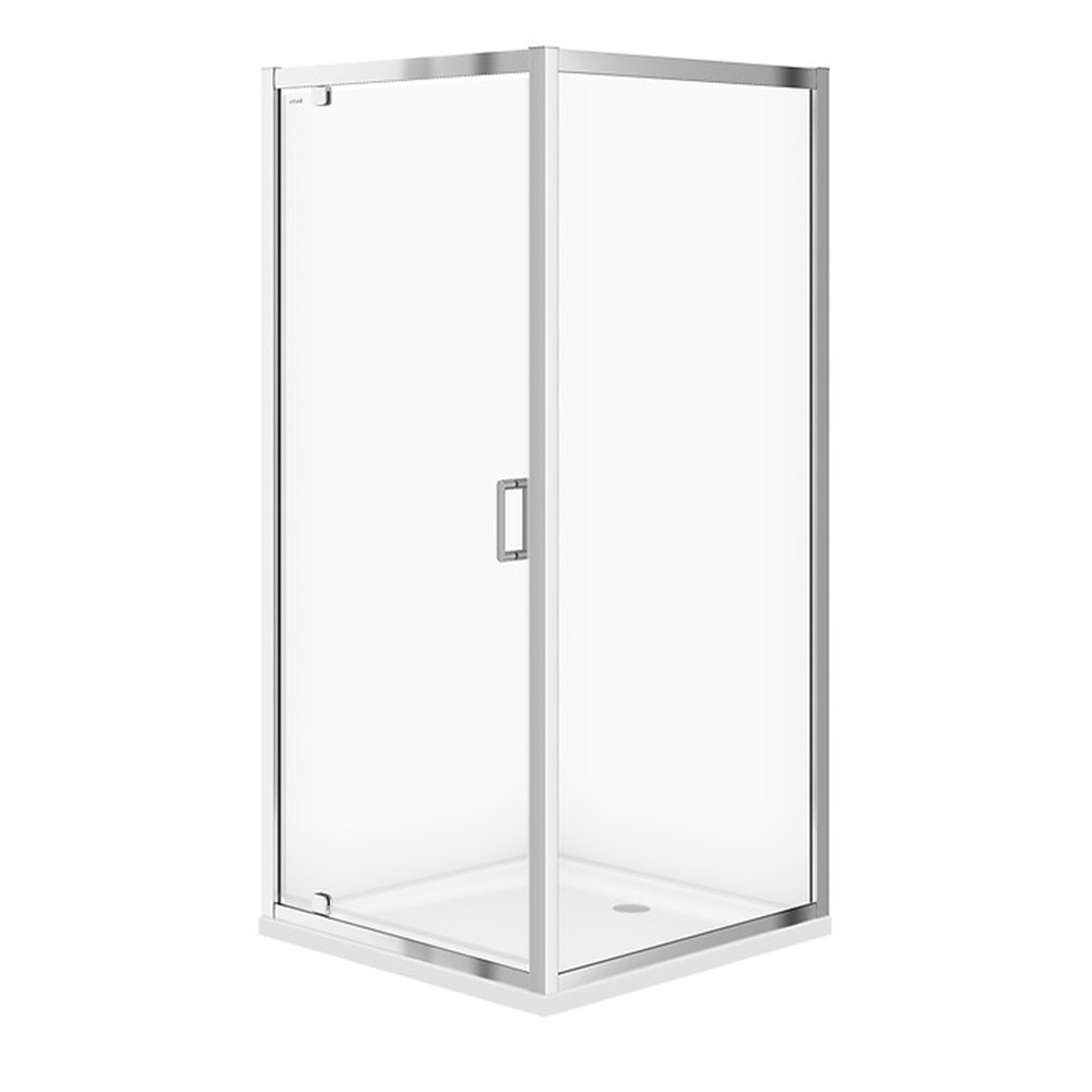 Cabina de dus patrata Cersanit Arteco cu usa pivotanta 90x90 crom