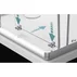 Cabina de dus patrata cu usa culisanta Radaway Premium Plus DWJ+S 100x100 cm finisaj crom lucios-transparent picture - 7