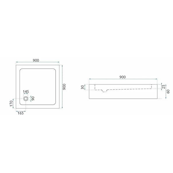 Cabina de dus patrata cu usi glisante auriu Rea City 90x90 cm picture - 8