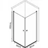 Cabina de dus patrata Inter Ceramic cu usi pivotante 90x90 cm crom lucios-puncte albe picture - 3