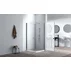Cabina de dus patrata Inter Ceramic cu usi pivotante 90x90 cm crom lucios-puncte albe picture - 2