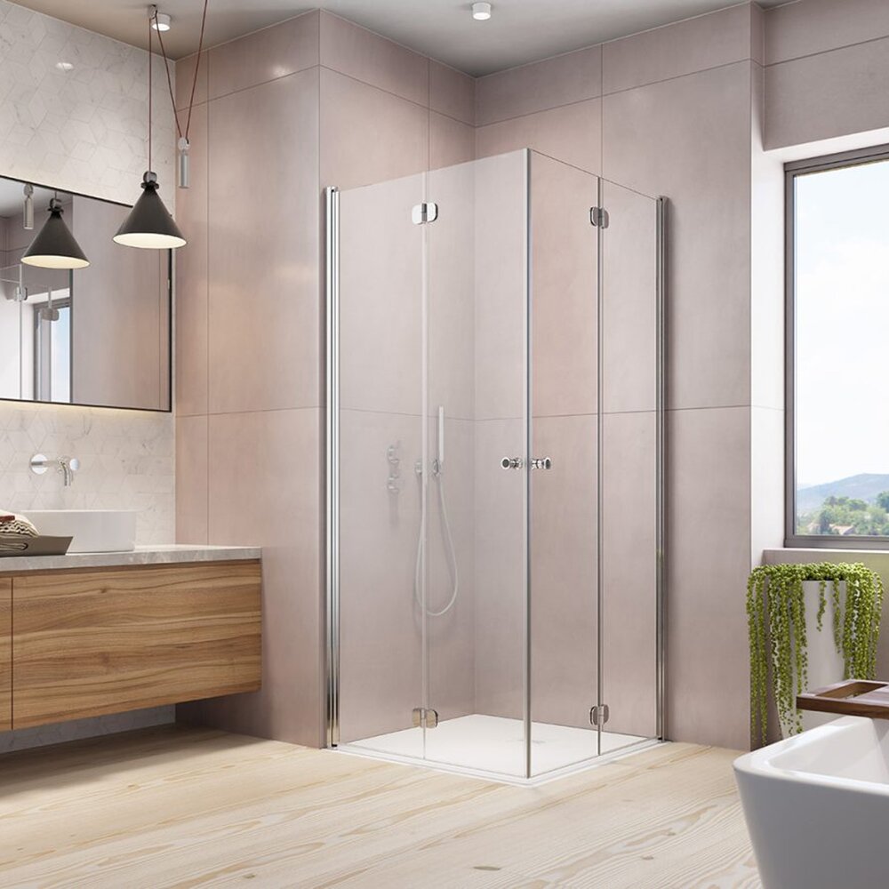 Cabina de dus patrata pliabila Radaway Eos KDD B 80x80 crom