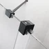 Cabina de dus patrata usa culisanta Radaway Furo KDJ 110x110 profil negru mat dreapta picture - 5