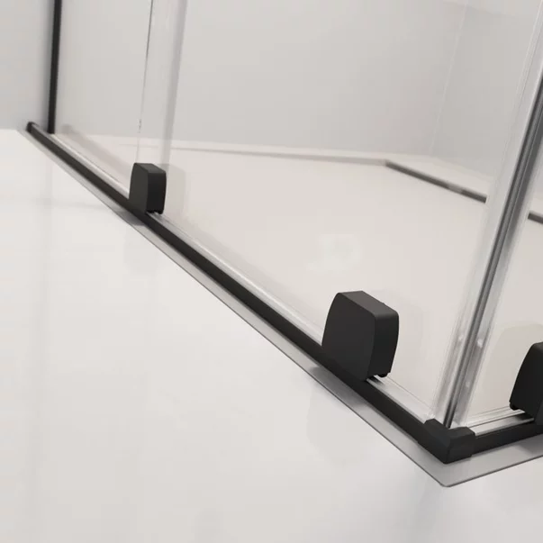 Cabina de dus patrata usa culisanta Radaway Furo KDJ 120x120 profil negru mat dreapta picture - 2
