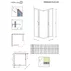 Cabina de dus patrata usi culisante Radaway Premium Plus C 90x90 cm profil crom lucios picture - 9
