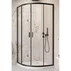 Cabina de dus semirotunda cu usi glisante Radaway Alienta 90x90 cm negru-transparent picture - 2