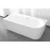 Cada acril freestanding Rune Birka alb lucios 150x75 cm montare pe stanga lipita de perete, BTW picture - 2