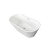 Cada acril freestanding Rune Esir alb 150x75 cm model riflaj picture - 3