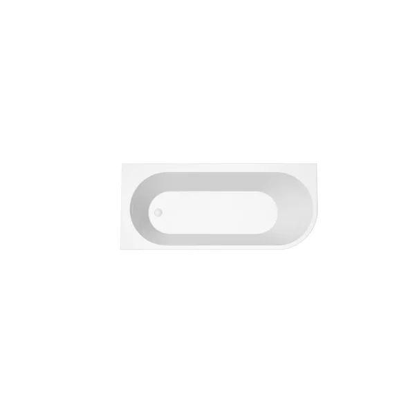 Cada asimetrica Rune Birka 160x75 cm stanga alb lucios picture - 5
