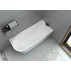 Cada asimetrica Rune Birka 170x75 cm dreapta alb lucios picture - 4