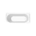 Cada asimetrica Rune Birka 170x75 cm dreapta alb lucios picture - 8