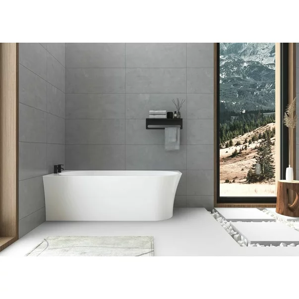 Cada asimetrica Rune Birka 170x75 cm stanga alb lucios picture - 2
