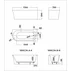 Cada asimetrica Rune Birka 170x75 cm stanga alb lucios picture - 9
