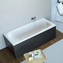 Cada dreptunghiulara Radaway Tesalia acril 170x75 cm alb lucios