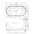 Cada freestanding Besco Giuliana 170x78 cm picture - 7