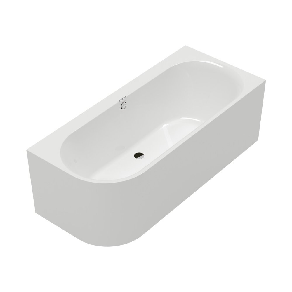 Cada freestanding de colt Villeroy&Boch Oberon 2.1 180x80 cm alb dreapta lipita de perete, BTW