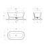 Cada freestanding compozit Omnires Classica M+ finisaj alb lucios 170x84 cm picture - 4