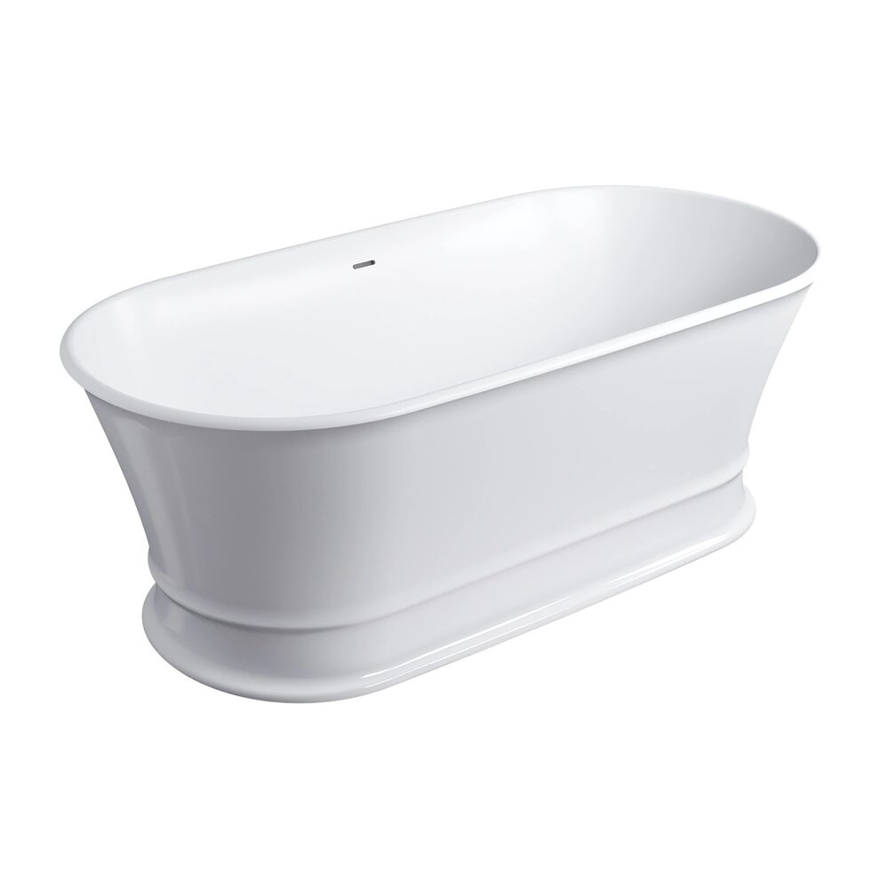 Cada freestanding compozit Omnires Classica M+ finisaj alb lucios 170x84 cm