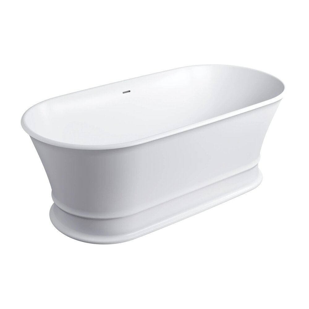Cada freestanding compozit Omnires Classica M+ finisaj alb mat 170x84 cm