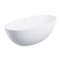 Cada freestanding compozit Omnires Shell M+ finisaj alb lucios 160x75 cm