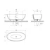 Cada freestanding compozit Omnires Shell M+ finisaj alb lucios 160x75 cm picture - 4
