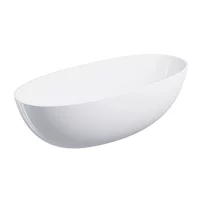 Cada freestanding compozit Omnires Shell M+ finisaj alb lucios 175x78 cm