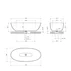Cada freestanding compozit Omnires Shell M+ finisaj alb lucios 175x78 cm picture - 4