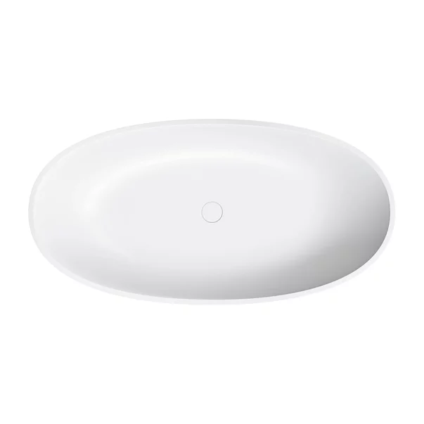 Cada freestanding compozit Omnires Shell M+ finisaj alb mat 148x75 cm picture - 2