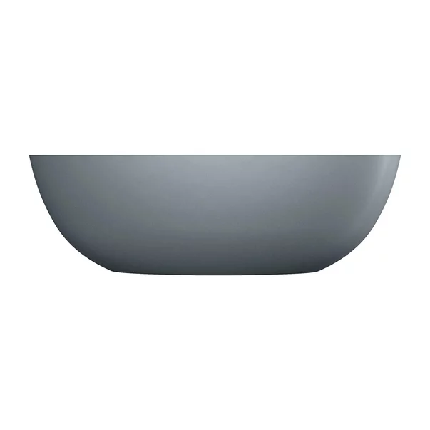 Cada freestanding compozit Omnires Shell M+ finisaj gri mat cenusa 160x75 cm picture - 2