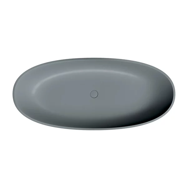 Cada freestanding compozit Omnires Shell M+ finisaj gri mat cenusa 175x78 cm picture - 2