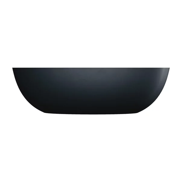 Cada freestanding compozit Omnires Shell M+ finisaj negru mat lava 175x78 cm picture - 2