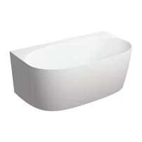 Cada freestanding Besco Vica 170x80 cm alb lipita de perete, BTW