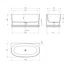 Cada freestanding compozit Omnires Valencia M+ BTW finisaj alb lucios 158x77 cm picture - 5