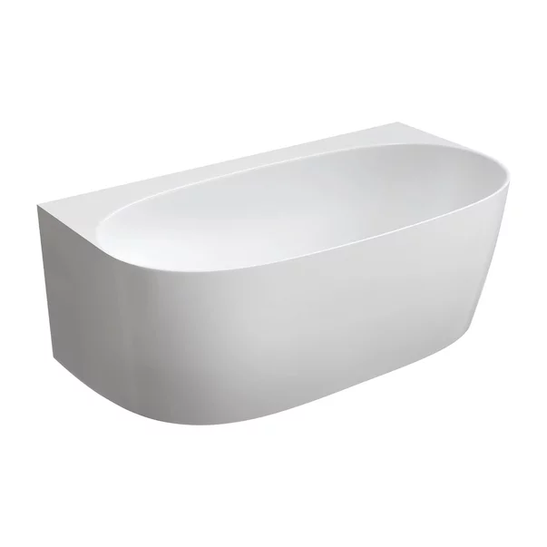 Cada freestanding compozit Omnires Valencia M+ BTW finisaj alb lucios 158x86 cm picture - 2