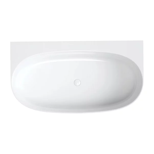 Cada freestanding compozit Omnires Valencia M+ BTW finisaj alb lucios 158x86 cm picture - 4