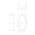 Cada freestanding compozit Omnires Valencia M+ BTW finisaj alb lucios 158x86 cm picture - 5
