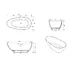 Cada freestanding din compozit Rune Mimir 150x78 cm picture - 2