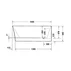 Cada freestanding Duravit DuraSenja 150x75 cm finisaj alb dreapta picture - 4