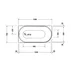Cada freestanding Duravit DuraSenja 150x75 cm finisaj alb stanga picture - 4